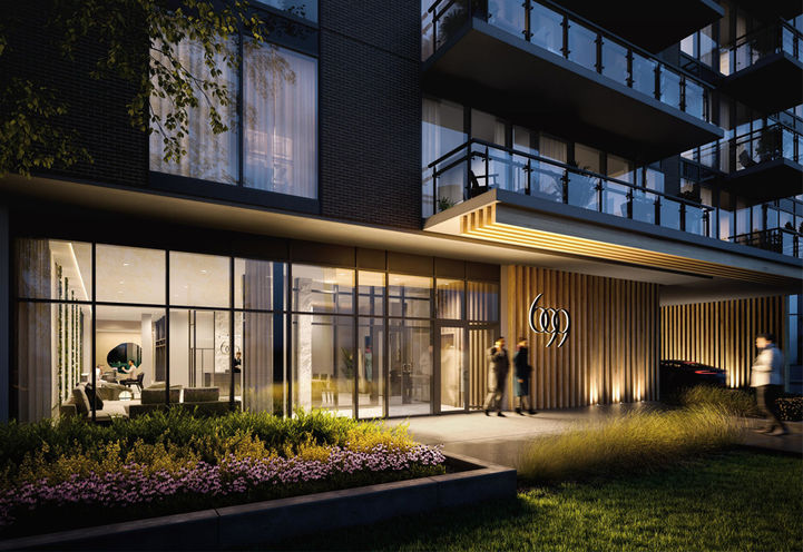 Six99 Condos Resident Entrance