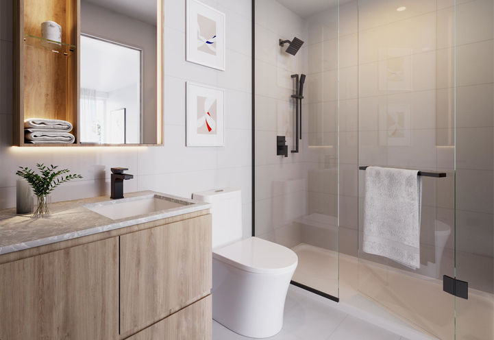 Six99 Condos Suite Bathroom