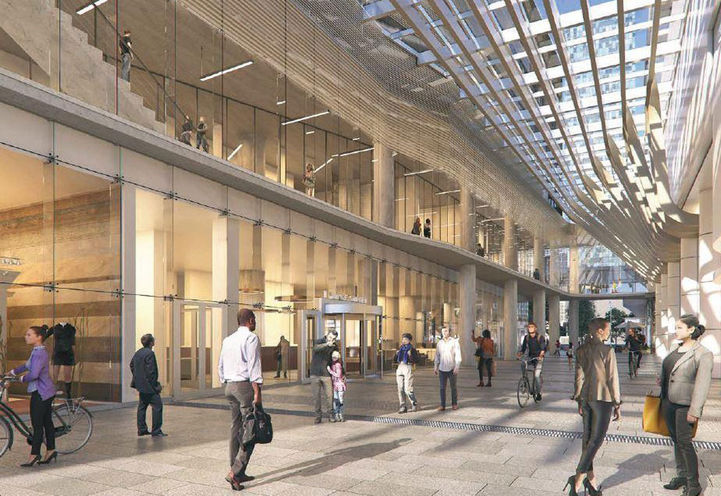 Public Square with Ground Floor Retail Space at SkyTower Condos 2