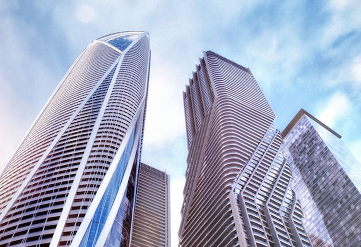 SkyTower Condos 2 Ground View Early Rendering