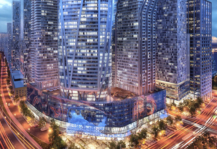 SkyTower Condos 2 at Dusk