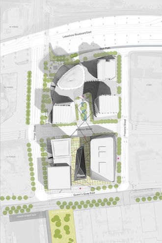 Aerial View of SkyTower Condos Site Plan