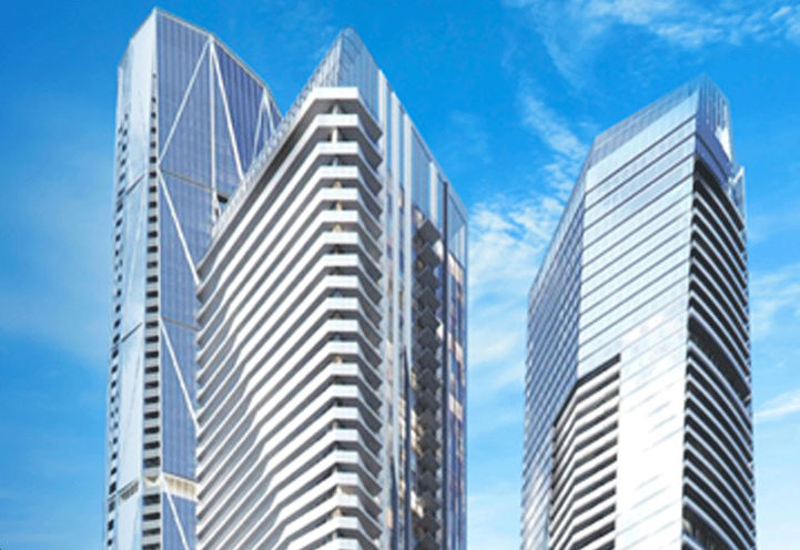 Bird's Eye View of SkyTower Condos and Other Pinnacle One Yonge Towers