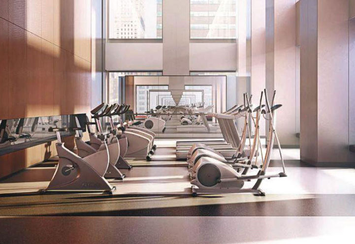 Fitness Centre with Elliptical Machines at SkyTower Condos