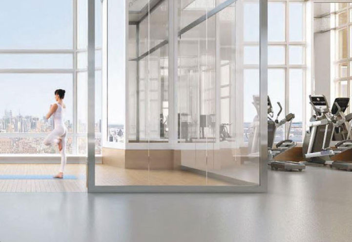 Fitness Studio with Serene Yoga Room at SkyTower Condos