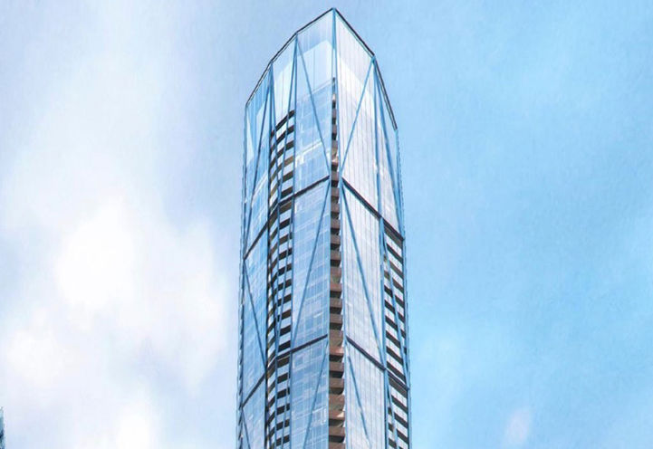 Looking Up at SkyTower Condos