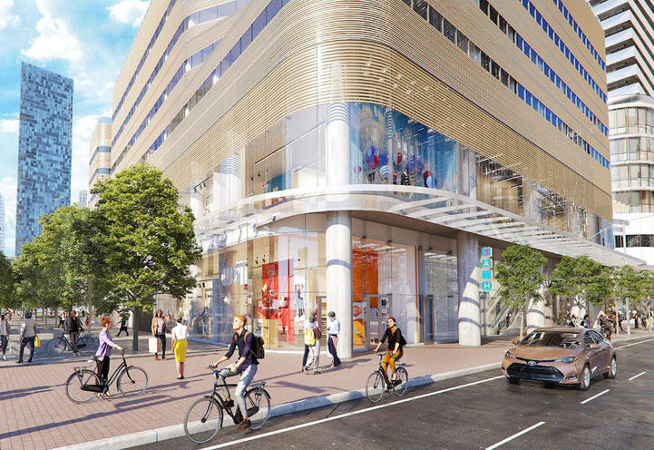 Podium view of SkyTower Condos From Street