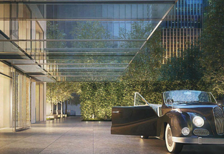 Resident Valet and Drop- Off Parking Area at SkyTower Condos