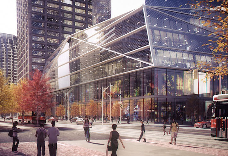 SkyTower Condos - Pedestrian View From the Sidewalk Early Rendering