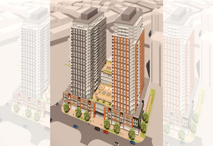 SmartCentres Thornhill Condos 2 Exterior Birds Eye View