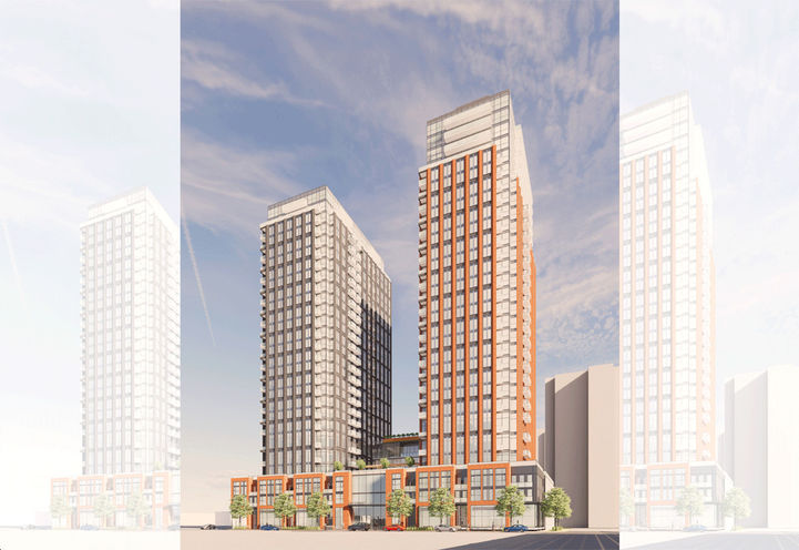 SmartCentres Thornhill Condos Exterior Street Level View