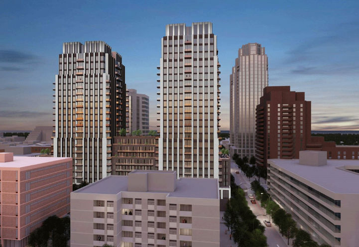 South Forest Hill Residences Exterior View - Early Design