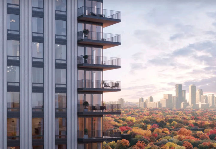 South Forest Hill Residences Exterior View of Building in the Fall