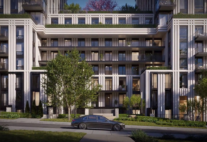 South Forest Hill Residences Street View of Lower Level Exteriors