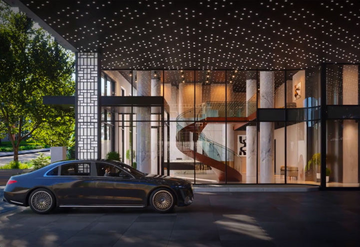 South Forest Hill Residences View of Vehicle Port Cochere