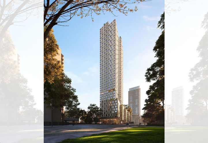 South Station Condos Exterior View of Tower