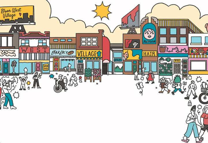 34 Southport Condos Bloor West Village Cartoon Drawing