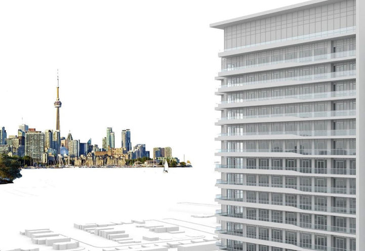 Southport In Swansea Exterior View of Tower with Toronto Skyline