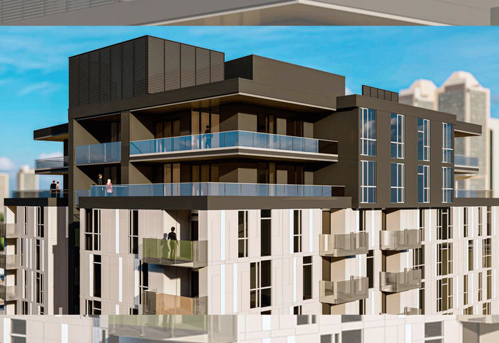 Sovereign Condos - Exterior View of Upper Area of Building