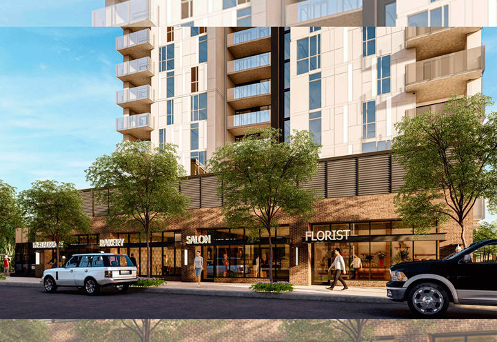 Sovereign Condos - Street View of Lower Building Exterior