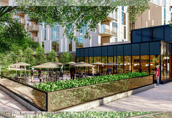 Sovereign Condos - View of Outdoor Lounge Area Amenity