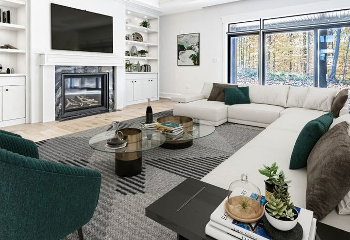 Spring Valley Village Homes Interiors - Family Room