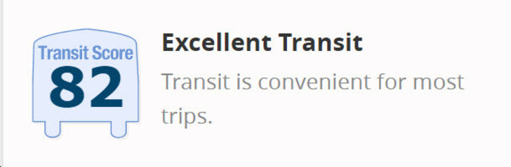 Excellent Transit Score