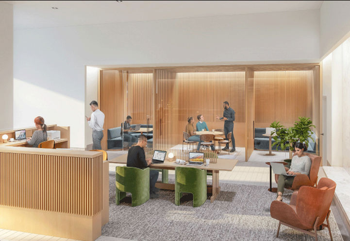 Square One District Condos, Co-working Zone with Dining and Wi-fi