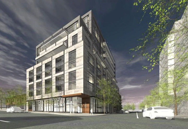 Northwest View of 908 St Clair Condos