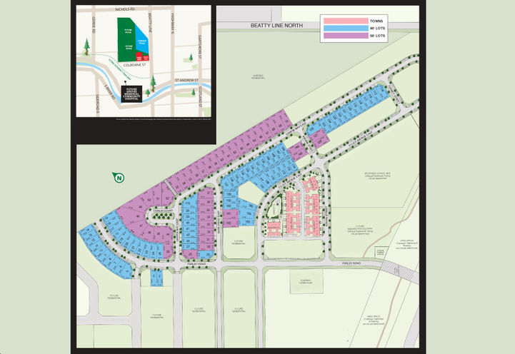 Aerial View of Storybrook Towns Site Plan