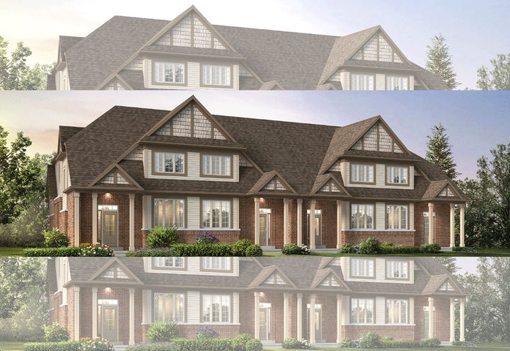 Elevation B Option at Storybrook Towns - Exterior Street Level View
