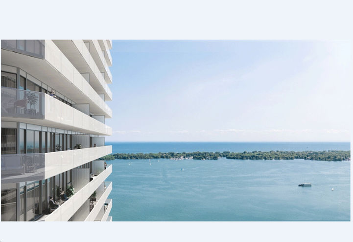 Lake Views from Sugar Wharf Condos