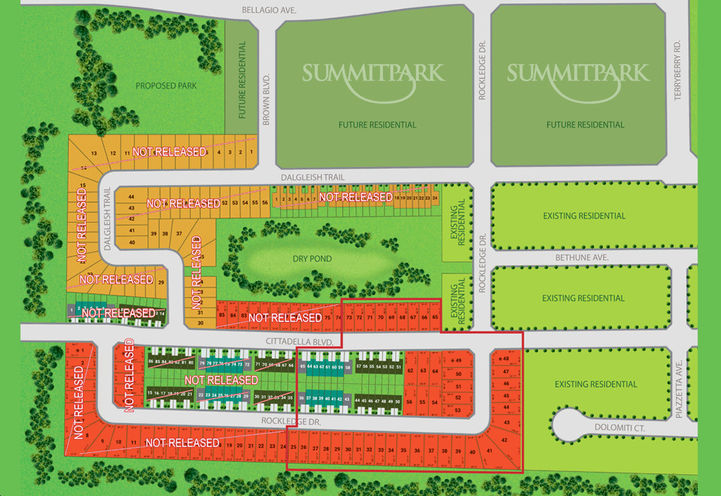 Summit Park Towns Updated Site Plan