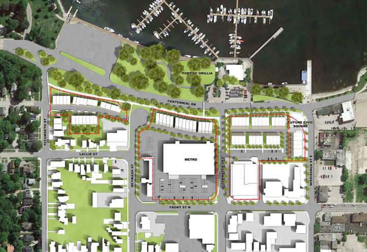 Sunshine Harbour Condos Aerial View of Proposed Site Plan