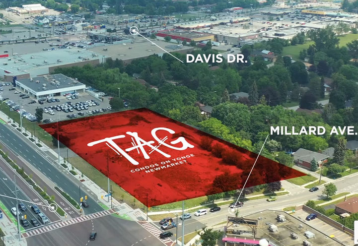 Tag Condos Aerial View of Project Location