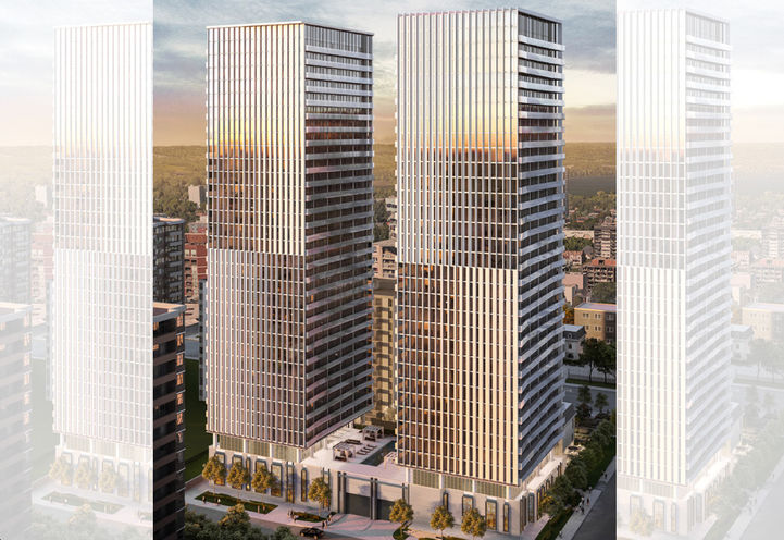 Television City Condos 2 Bird' Eye View of Tower Exteriors