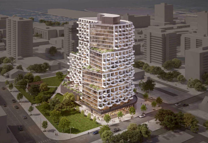 The Ann Condos Aerial View of Tower