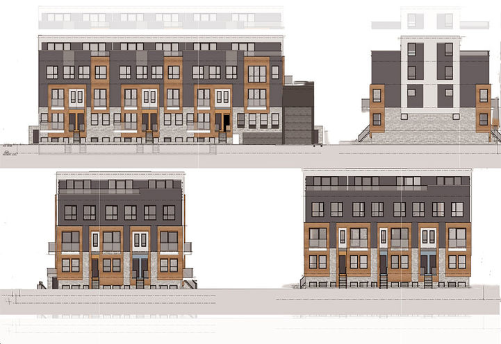The Argyle Towns Elevational Drawings