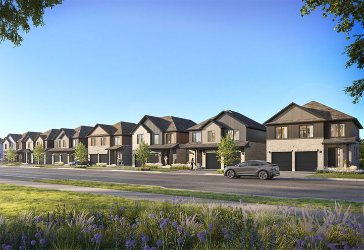 The Attersley Homes Streetscape View of Detached Models