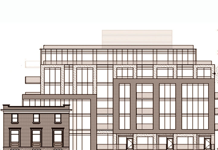 Early Elevation Diagram of The Beach House Condos