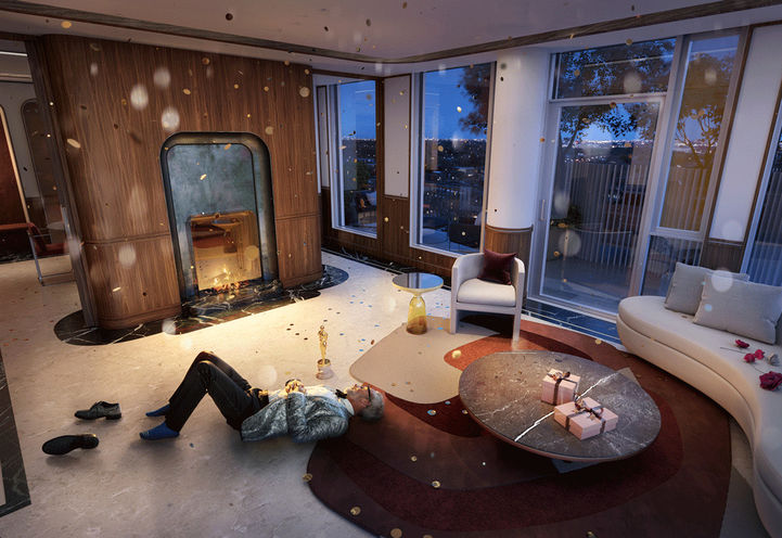 The Capitol Residences 10th Floor Social Lounge with Party Lounge