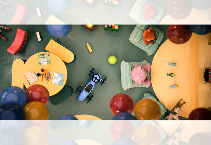 The Capitol Residences Looking Down into Children's Playroom