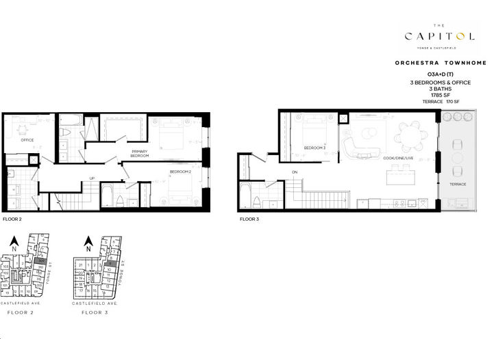 The Capitol Residences - Orchestra TH - 3 Bed 3 Bath with Office