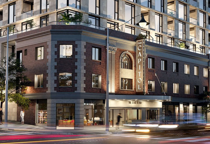 The Capitol Residences Street Level View of Exteriors and Marquee