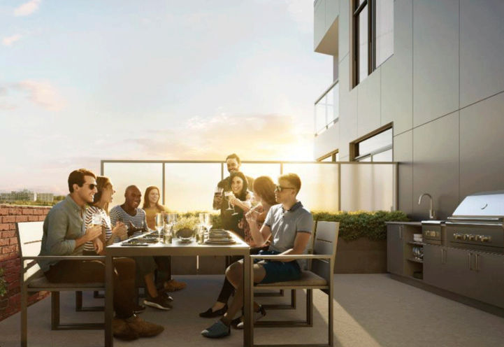 The Cliffton Condos Balcony View at Sunset