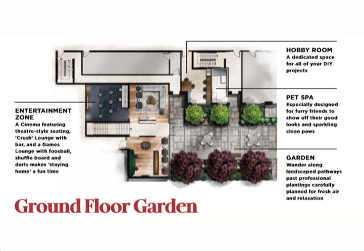 Ground Floor Garden at The Davis Condos