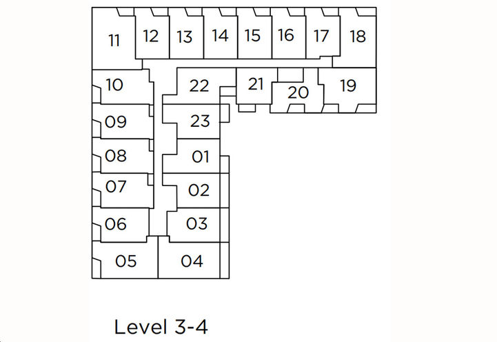 Key Plate forThe Davis Condos level 3-4