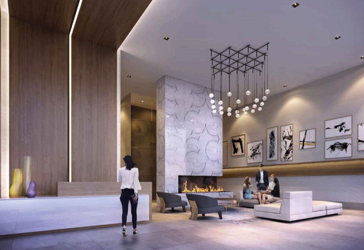 Lobby at The Davis Condos