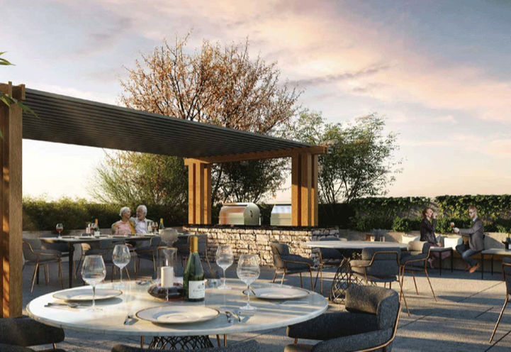 Rooftop Terrace at The Davis Condos