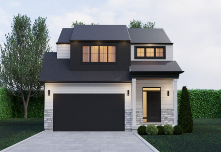 The Gates of Hyde Park Exterior View of Detached Model